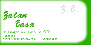 zalan basa business card